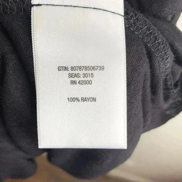 💥🆕Adam Levine Black Soft Ruffled Tube Top M🆕 - Picture 5 of 5